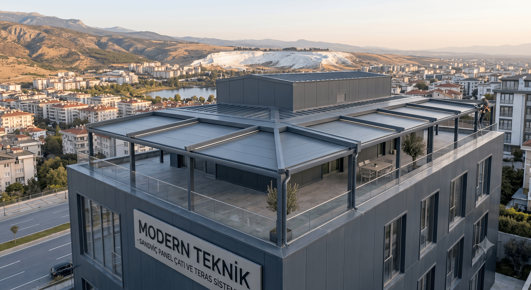 Sandviç Panel Teras Kapatma